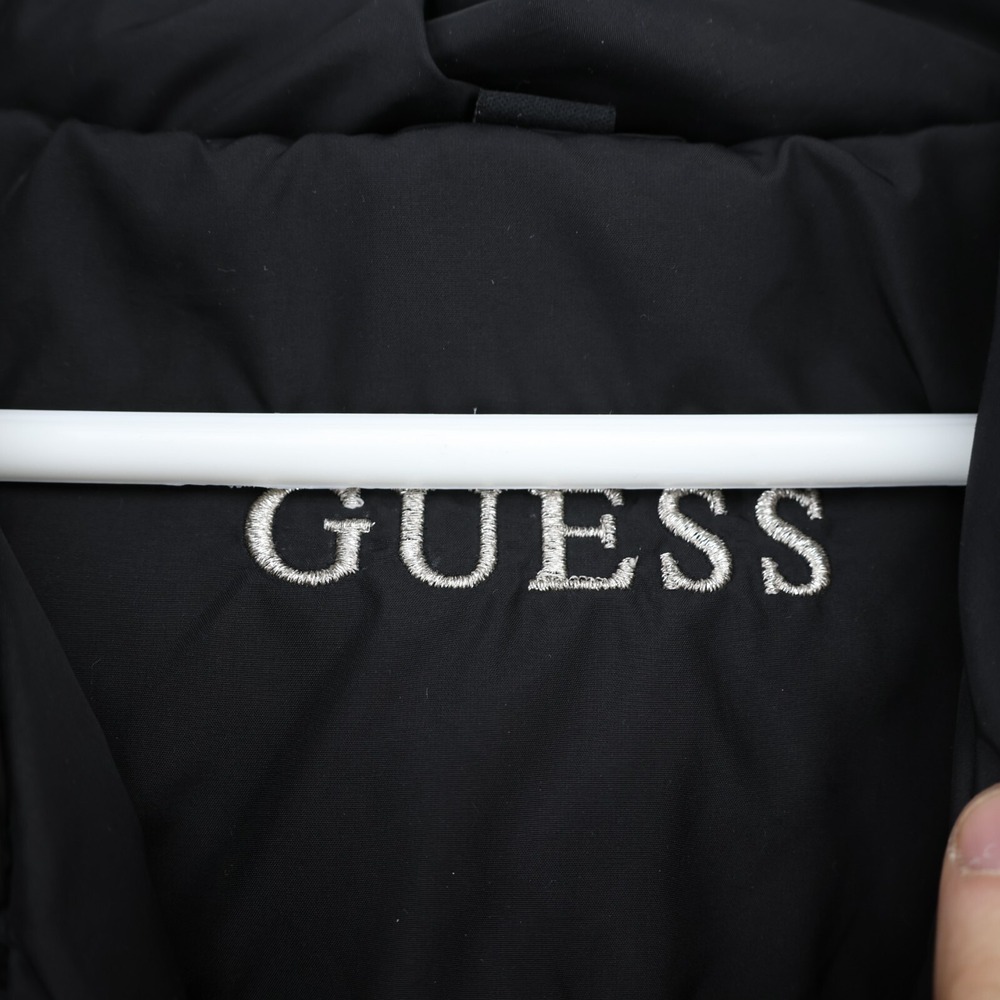 Guess Puffer Jacket Women Black Small - Picture 2 of 10